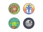 Star Wars Cartoon Chewbaca Yoda Planet R2-D2 Edible Cupcake Topper Images ABPID15010 For Discount