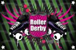 Roller Derby Black Roller Skates Green Black Background Edible Cake Topper Image ABPID13558 Hot on Sale