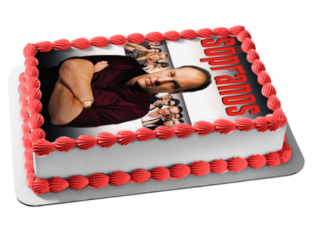 The Sopranos Tony Soprano Jennifer Melfi Carmela Soprano Paulie Gualtieri Livia Soprano Silvio Dante Edible Cake Topper Image ABPID27100 Online now