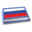 Tsardom of Russia Flag White Blue Red Horizontal Stripes Edible Cake Topper Image ABPID13407 on Sale