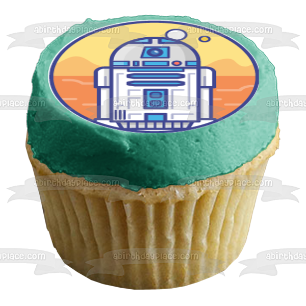 Star Wars Cartoon Chewbaca Yoda Planet R2-D2 Edible Cupcake Topper Images ABPID15010 For Discount