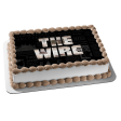 The Wire Newspaper Clippings Background Edible Cake Topper Image ABPID27098 on Sale