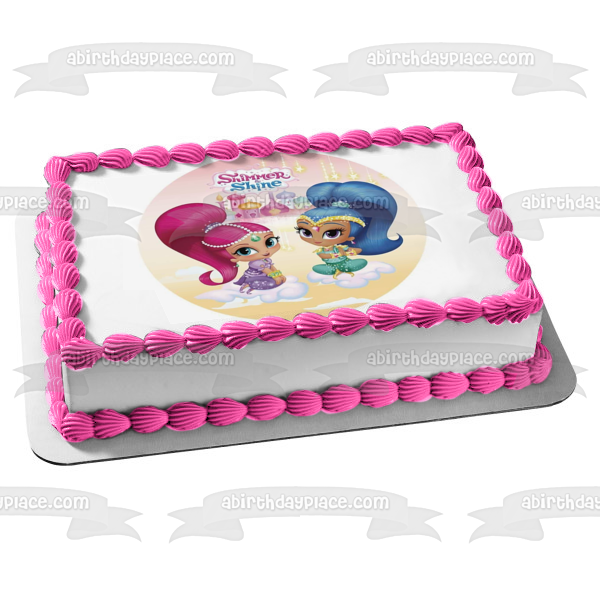 Shimmer and Shine Castle Edible Cake Topper Image ABPID22087 For Sale