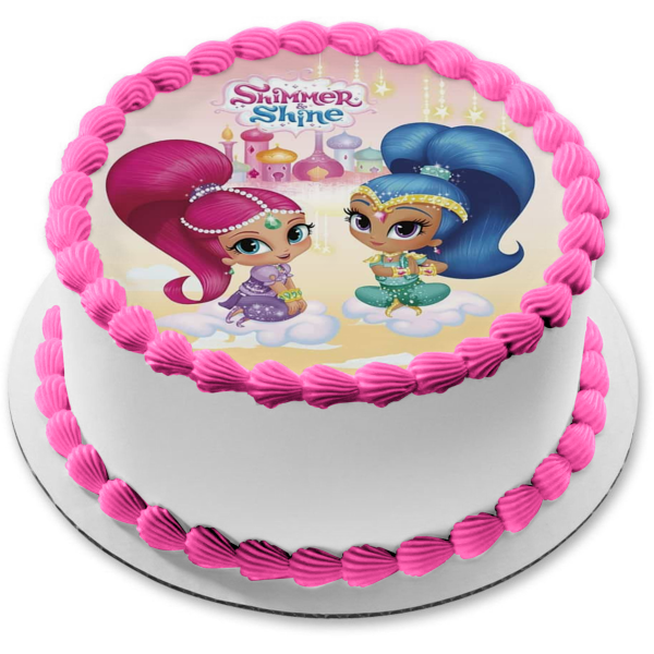 Shimmer and Shine Castle Edible Cake Topper Image ABPID22087 For Sale