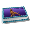 Scooby-Doo Purple Background Edible Cake Topper Image ABPID08506 Discount