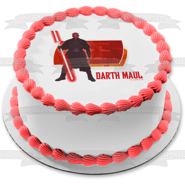 The Reboot Darth Maul Double Bladed Lightsaber Sith Lord Edible Cake Topper Image ABPID06624 Hot on Sale