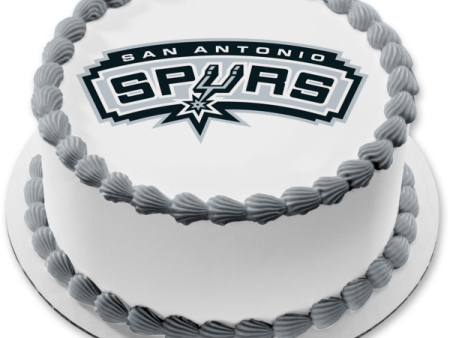 San Antonio Spurs 2018 Logo NBA Edible Cake Topper Image ABPID07181 Online Sale