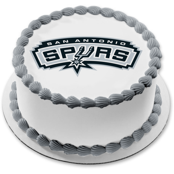 San Antonio Spurs 2018 Logo NBA Edible Cake Topper Image ABPID07181 Online Sale