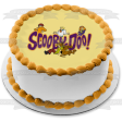 Scooby-Doo Logo Shaggy Velma Fred Daphne Edible Cake Topper Image ABPID08446 on Sale