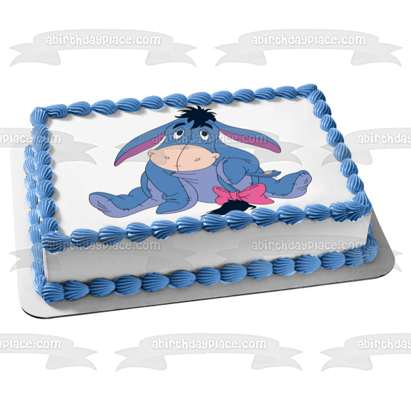 Winnie the Pooh Eeyore Edible Cake Topper Image ABPID05289 Supply