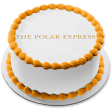 The Polar Express Gold Logo Edible Cake Topper Image ABPID09645 Discount