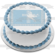 Boy Baptism White Dove Edible Cake Topper Image ABPID05555 on Sale