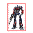 Transformers Optimus Prime and His Ion Blaster Edible Cake Topper Image ABPID06128 on Sale