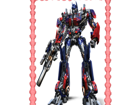 Transformers Optimus Prime and His Ion Blaster Edible Cake Topper Image ABPID06128 on Sale