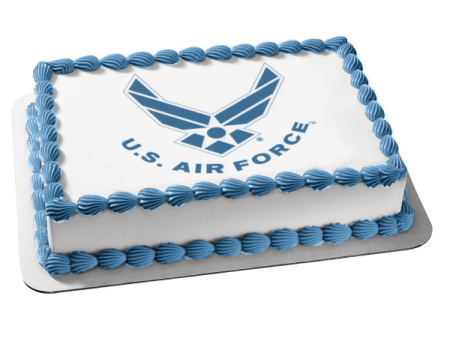 US Air Force Logo Military Edible Cake Topper Image ABPID08028 For Sale