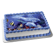 Under the Sea Pod Dolphins Swimming Coral Edible Cake Topper Image ABPID09152 Online Hot Sale