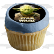 Star Wars Classic Logo Luke Skywalker Chewbaca Princess Leia Darth Vader Light Sabers Yoda and Storm Troopers Edible Cupcake Topper Images ABPID06022 Sale