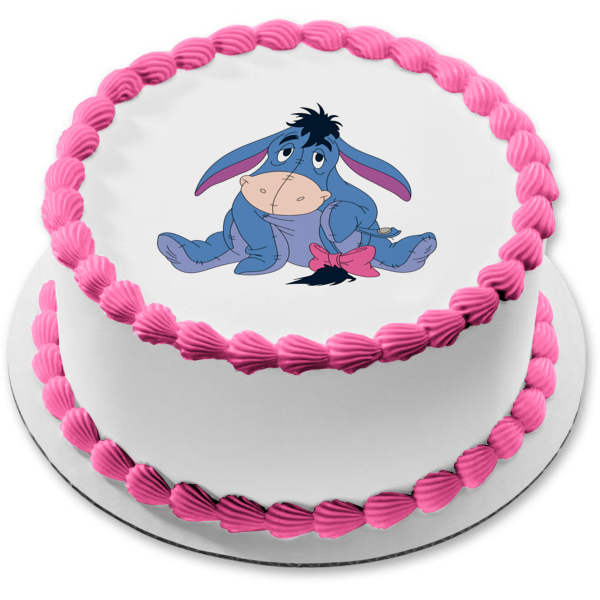 Winnie the Pooh Eeyore Edible Cake Topper Image ABPID05289 Supply