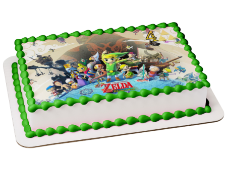 Zelda Wind Waker 4 Link Beele Fado Fishmen Gonzo and Laruto Edible Cake Topper Image ABPID07340 For Discount