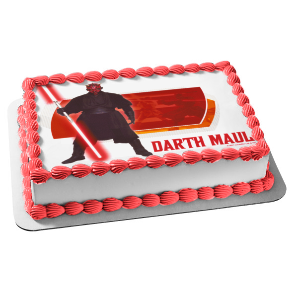 The Reboot Darth Maul Double Bladed Lightsaber Sith Lord Edible Cake Topper Image ABPID06624 Hot on Sale