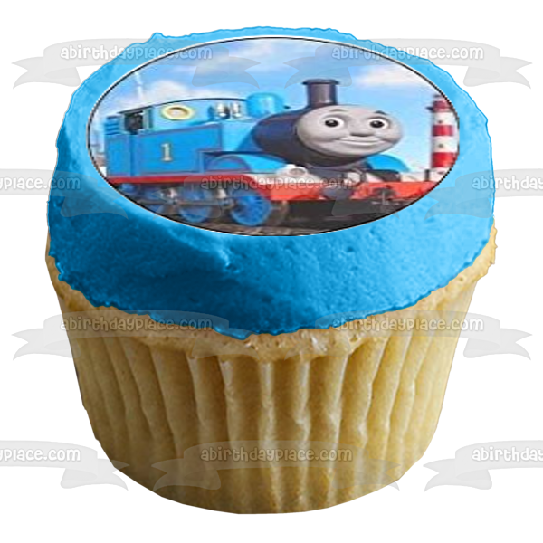 Thomas and Friends Henry Harold James Edward Emily Percy Toby Cranky and Iron Bert Edible Cupcake Topper Images ABPID07675 For Sale