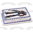 Transformers Optimus Prime and His Ion Blaster Edible Cake Topper Image ABPID06128 on Sale