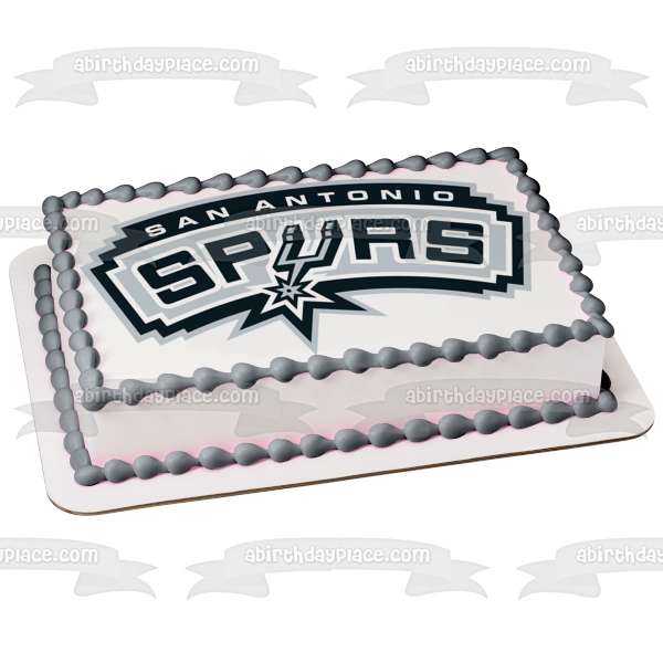 San Antonio Spurs 2018 Logo NBA Edible Cake Topper Image ABPID07181 Online Sale