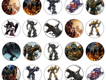 Transforners Optimus Prime Truck Megatron and Bumblebee Edible Cupcake Topper Images ABPID06803 Supply