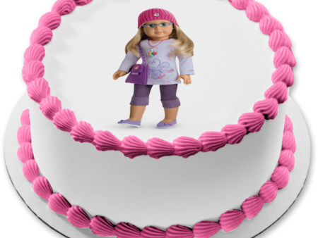 American Girl Edible Cake Topper Image ABPID08395 Online Sale