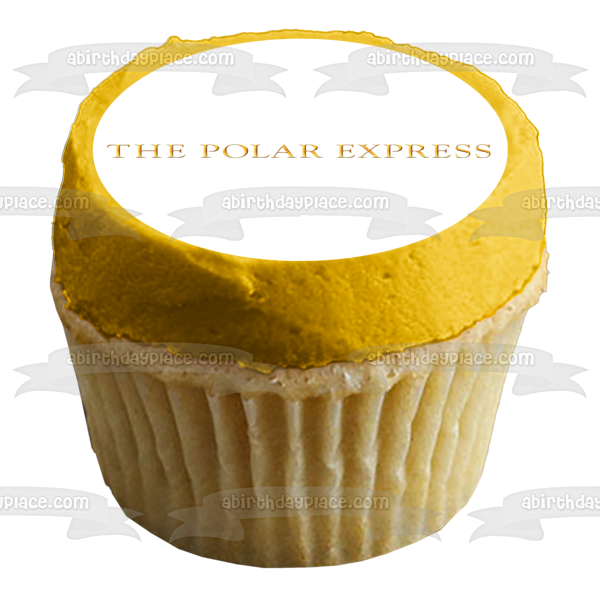 The Polar Express Gold Logo Edible Cake Topper Image ABPID09645 Discount