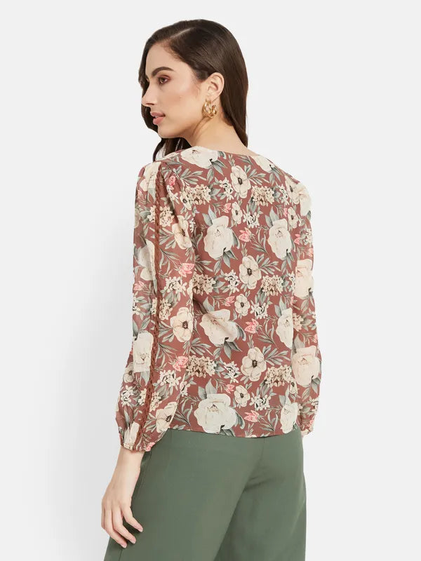 Floral Print Top Discount