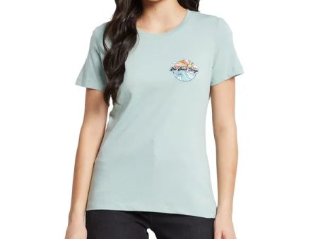 Mettle Women Round Neck Solid T-Shirt Online