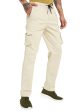 Octave Men Mid-Rise Plain Cotton Cargos Fashion