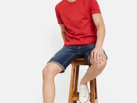 Rugged Denim Long Shorts Cheap