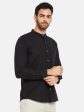 Mettle Men Black Opaque Casual Shirt Discount