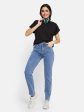 Mettle Women Straight Fit Slash Knee Jeans Supply