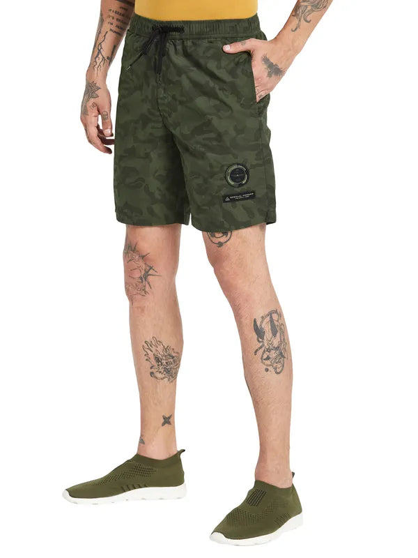 Octave Men Camouflage Printed Cotton Sports Shorts For Discount