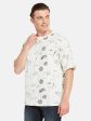 Octave Conversational Printed Cotton Casual T-Shirt Sale