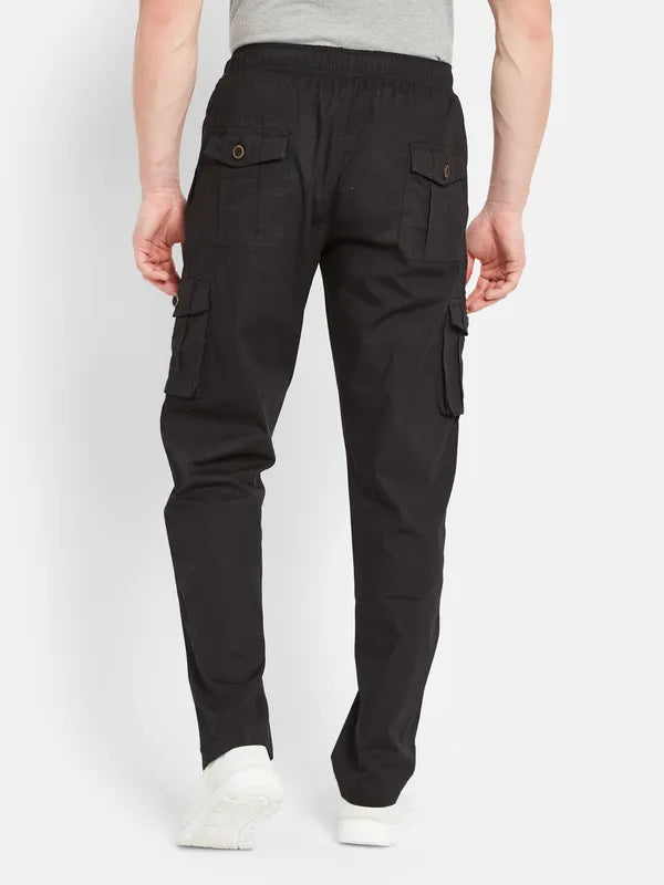 Octave Men Mid-Rise Cotton Cargo Track Pants Cheap