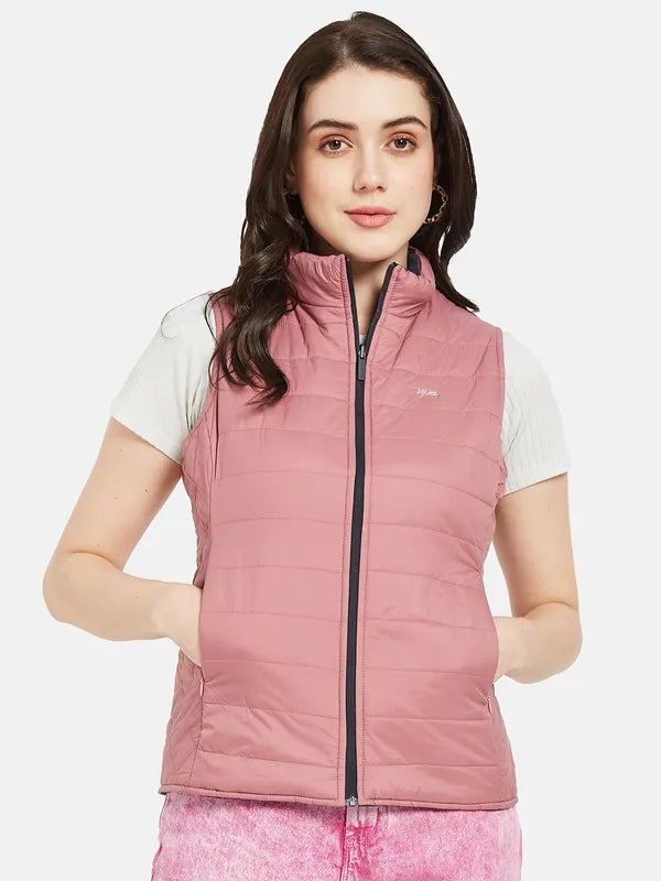 Mettle Women Pink Puffer Jacket Cheap