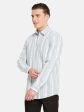 Mettle Vertical Striped Cotton Casual Shirt Supply