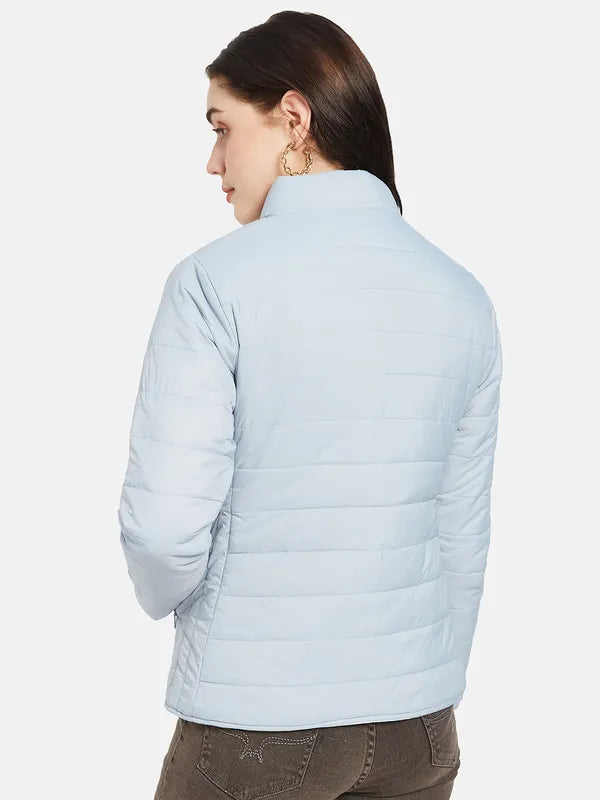 Mettle Women Blue Puffer Jacket For Sale