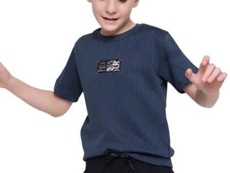 Octave Boys Solid Round Neck Cotton T-Shirt Supply