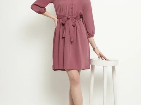 Mettle V-Neck Fit Flare Dress Fashion