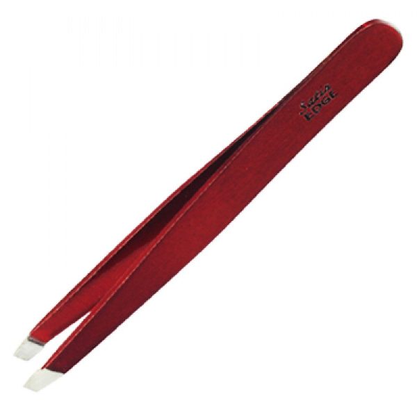 Satin Edge - Red Slant Tip Tweezer 4  - Red Cheap