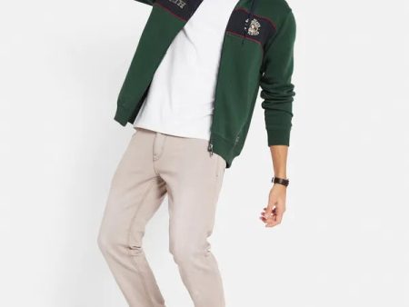 Octave Men Green Hooded Sweatshirt Online Sale