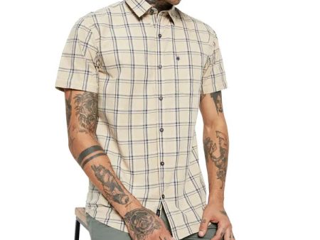 Mettle Checked Short Sleeve Cotton Casual Shirt Fashion