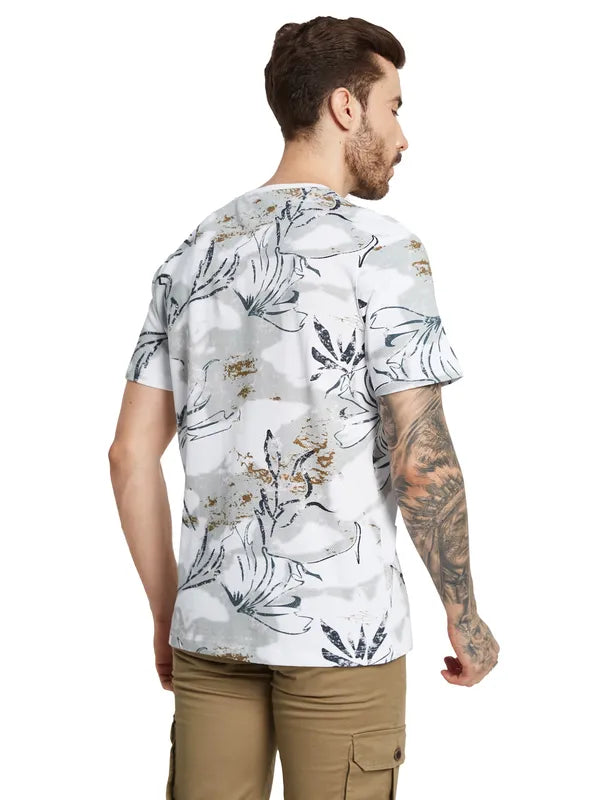 Octave Men Printed Applique T-Shirt For Cheap