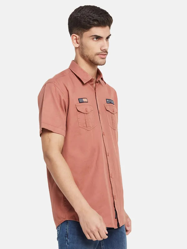 Half Sleeve Shirt With Double Chest Pockets Online Sale