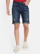 Rugged Denim Long Shorts Cheap